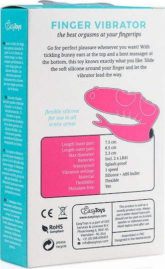 Easytoys Finger Vibrator Mini Δονητής Δακτύλου 8.5cm Black