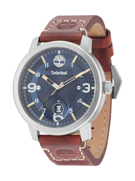 Timberland Watch Battery with Brown Leather Strap TBL15017JS03