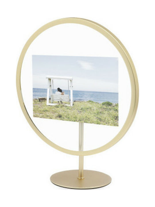 Umbra Infinity Metal Photo Frame with Gold Frame Brass