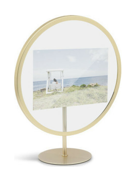 Umbra Infinity Metal Photo Frame with Gold Frame Brass