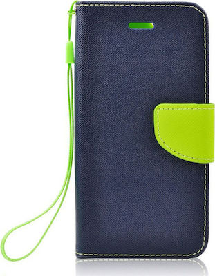 iSelf Fancy Brieftasche Synthetisches Leder Blau (Huawei P40 Lite E) BFHUAP40LEBL