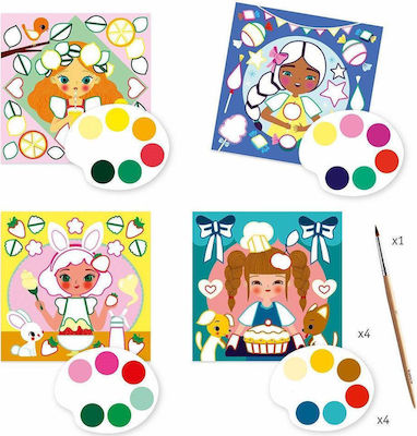 Djeco Malerei Snack Time Cards to Paint