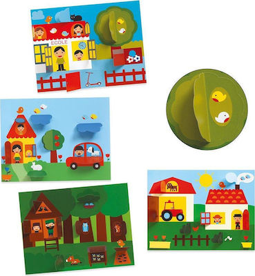 Djeco Collage Hide and Seek Folding für Kinder 3++ Jahre