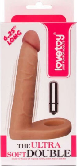 Lovetoy The Ultra Soft Double Ρεαλιστικός Δονητής 15.9cm Flesh