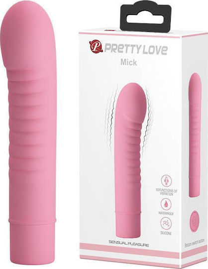 Pretty Love Mick Mini Κλασικός Δονητής 13cm Soft Pink