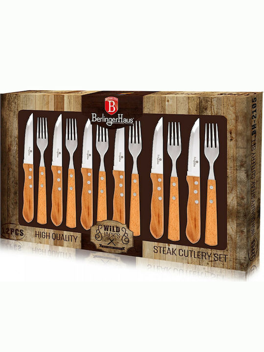 Berlinger Haus Wild Jack's Line Cutlery Set Orange 12pcs