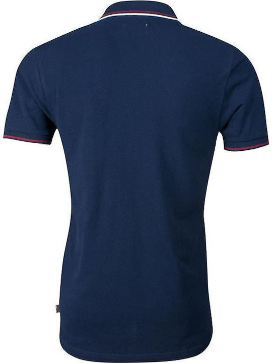 Lion Polo Short Sleeve Navy Blouse