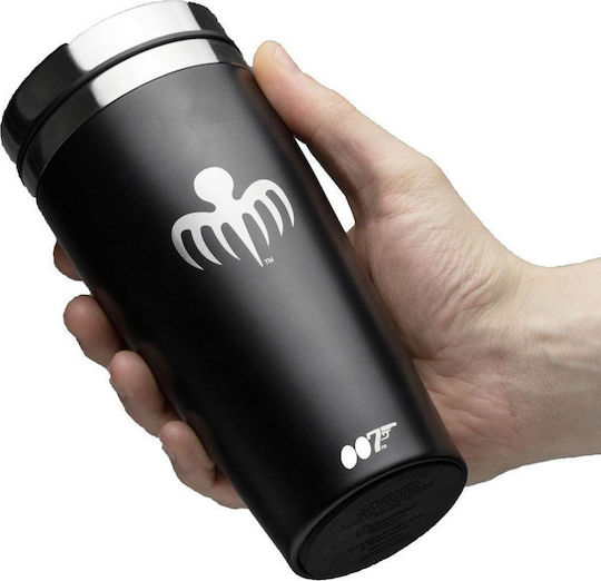 Paladone James Bond Travel Mug 007 Glass Thermos Stainless Steel 450ml Silver