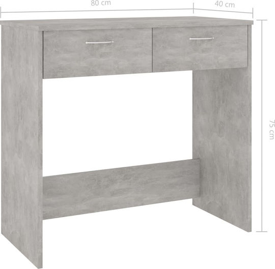 Schreibtisch Holz Gray 80x40x75cm