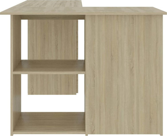 Ecke Schreibtisch Holz Beige 145x100x76cm