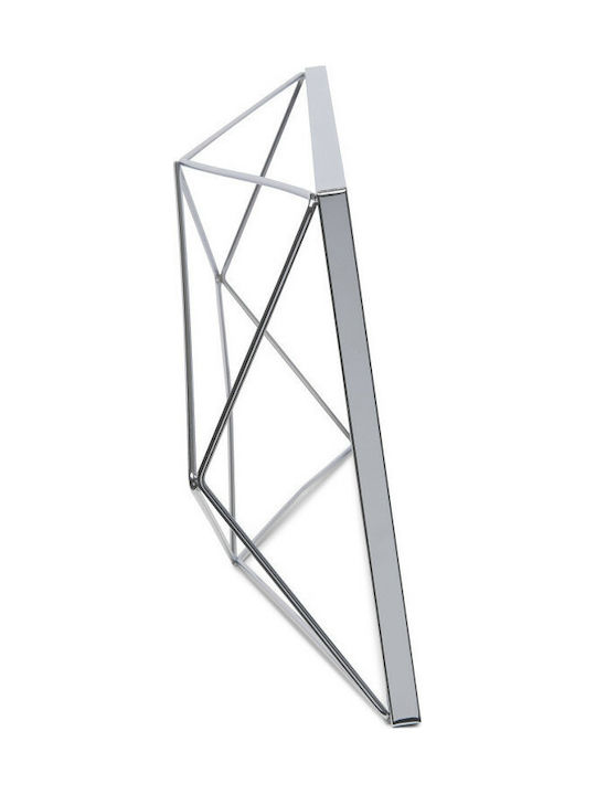 Umbra Prisma Wall-Mounted Multi Metallic 3-Photo Frame With Silver Chrome Frame
