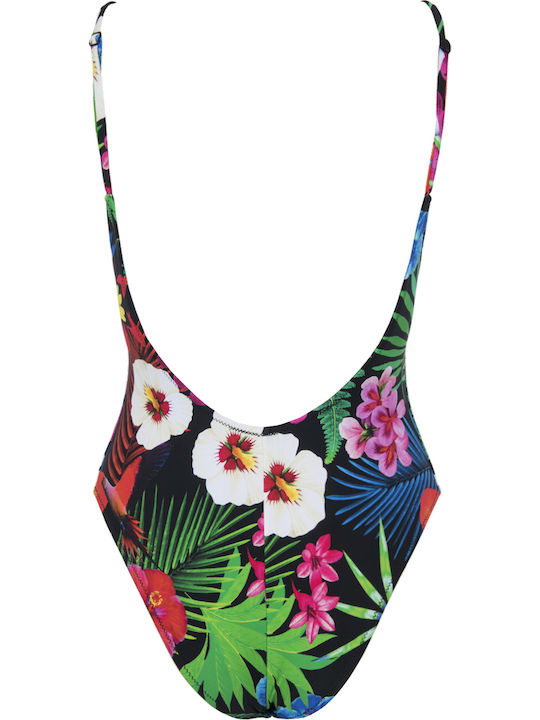 Tropic Ολόσωμο Μαγιό Floral Μαύρο