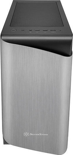 Silverstone Seta A1 Gaming Midi Tower Computer Case with Side Window and RGB Lighting Black/Silver