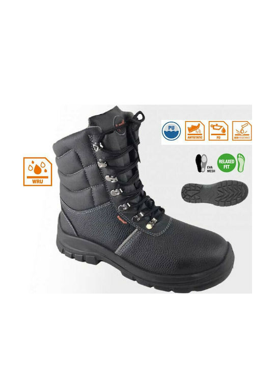 Kapriol Timber Boots Work Black S0 with Certification SRC