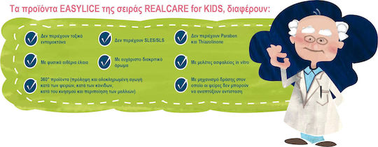 Real Care Easy Lice Läusebehandlungs Set mit Kamm Shampoo & Lotion zur Prävention gegen Läuse 3 Stück