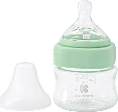 Kikka Boo Glasflasche Gegen Koliken mit Silikonsauger für 0+, 0+ m, Monate Mint 100ml 1Stück