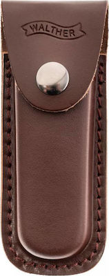 Walther BWK 5 Pocket Knife Brown with Blade made of Stainless Steel in Sheath