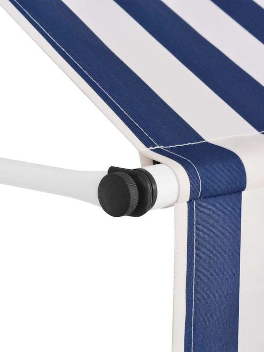 vidaXL Zelt Terrasse Blue / White 1x1.2m