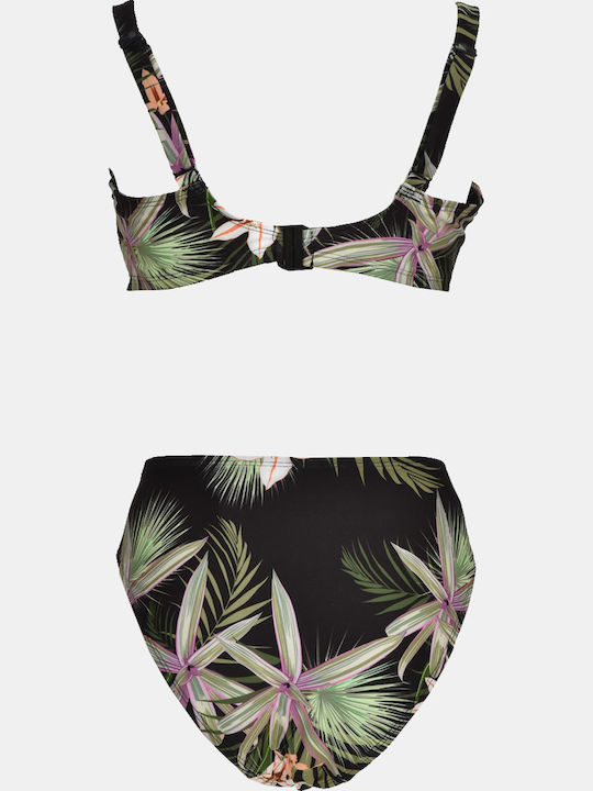 Bikini Set High Waist Floral