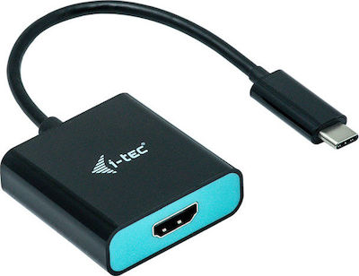 i-tec USB-C HDMI Adapter 4K/60 Hz Konverter USB-C männlich zu HDMI weiblich Schwarz