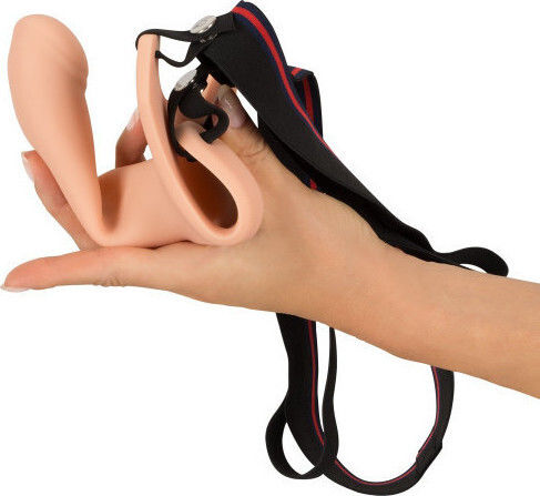 You2Toys Strap-On Silicone Sleeve Harness with Dildo 16cm in skin color