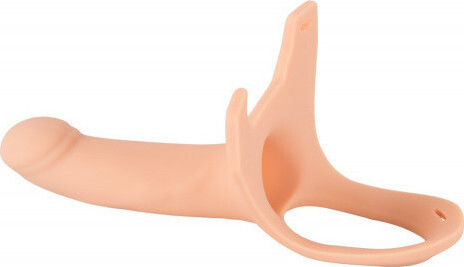 You2Toys Strap-On Silicone Sleeve Harness with Dildo 16cm in skin color