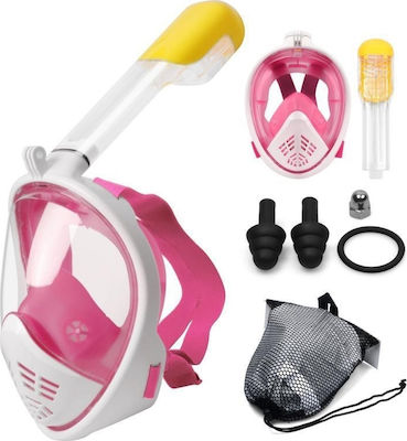 Full Face Diving Mask Full Face White/Pink L/XL L/XL Pink MM049185295