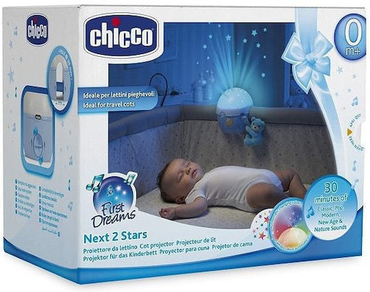Chicco Sleep Toy Next2 Stars with Music and Light for 0++ Months Blue