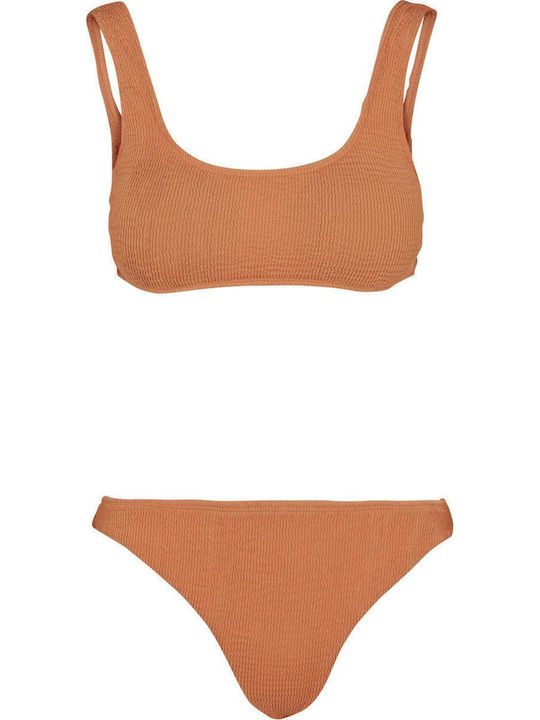 Set Bikini Sutien sport & Brazilia Papaya