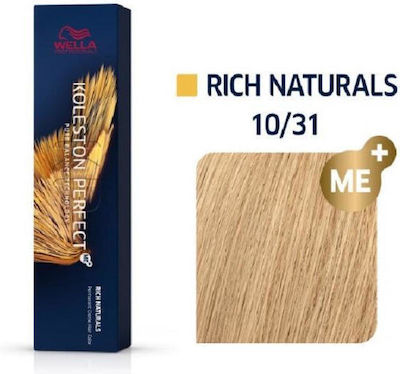 Wella Koleston Perfect Me+ Rich Naturals Haarfarbe 10/31 Blonde Gold Sandre 60ml