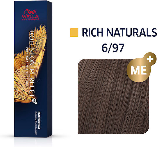 Wella Koleston Perfect Me+ Rich Naturals Haarfärbemittel 6/97 Dunkle Blonde Violette Braune 60ml