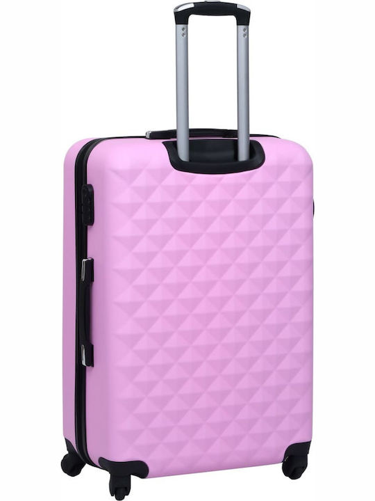 vidaXL Valize De Călătorie Scleroase Lila Înălțime Maximă 76cm Cu 4 Roți Set 3 Buc