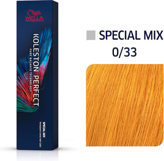 Wella Koleston Perfect Special Mix Βαφή Μαλλιών 0/33 Έντονο Χρυσό 60ml