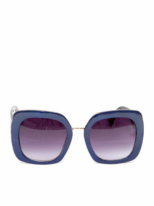 Maestri Italiani 200-39008 Women's Sunglasses with Blue Plastic Frame