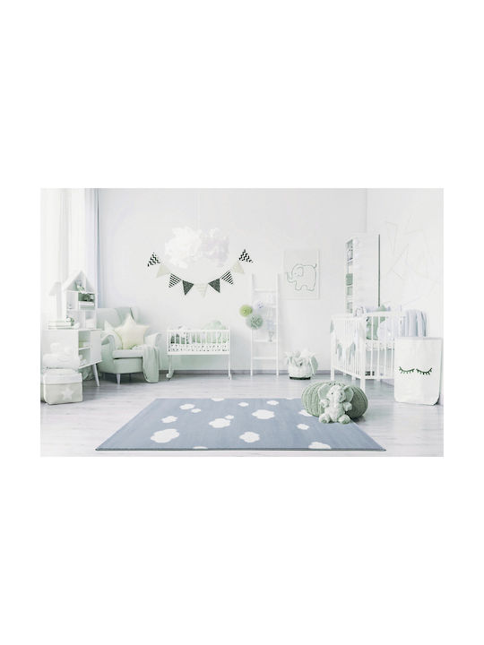 Alexander Carpets Συννεφάκια Παιδικό Χαλί Σύννεφα Blue & Cream 133x190cm Πάχους 10mm
