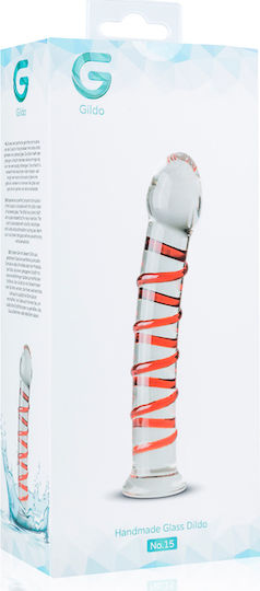 Gildo Glass Dildo No. 15 Glass Dildo With Suction Cup Transparent 17.5cm