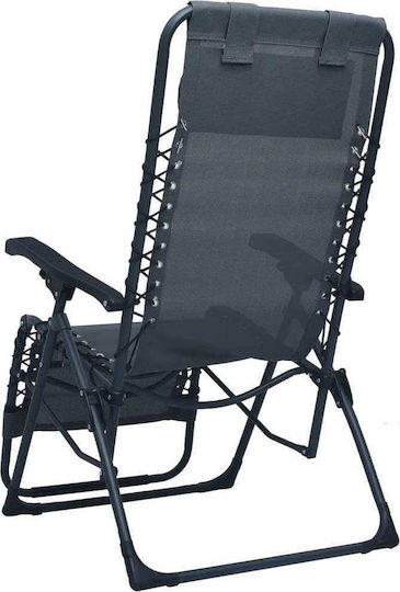 vidaXL Lounger-Armchair Beach Gray 65x50cm