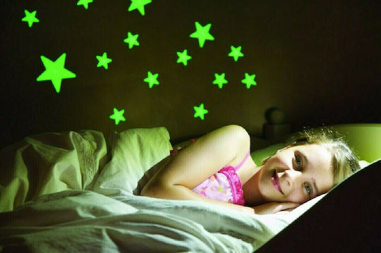 4M Kids Glow-in-the-Dark Wall Sticker Stars Yellow 18x13cm 60pcs