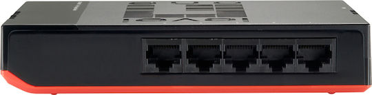 Level One GSW-0507 Unmanaged L2 Switch με 5 Θύρες Gigabit (1Gbps) Ethernet