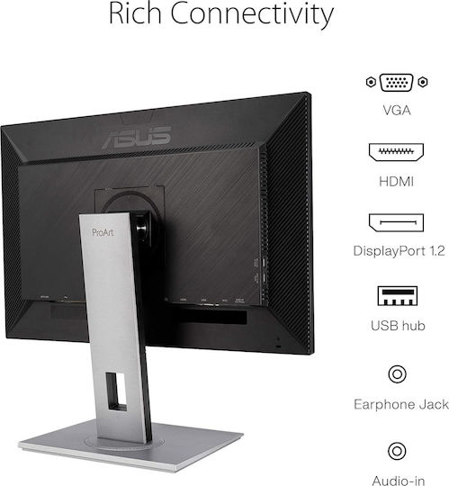 Asus ProArt Display PA248QV IPS Monitor 24.1" FHD 1920x1200 mit Reaktionszeit 5ms GTG