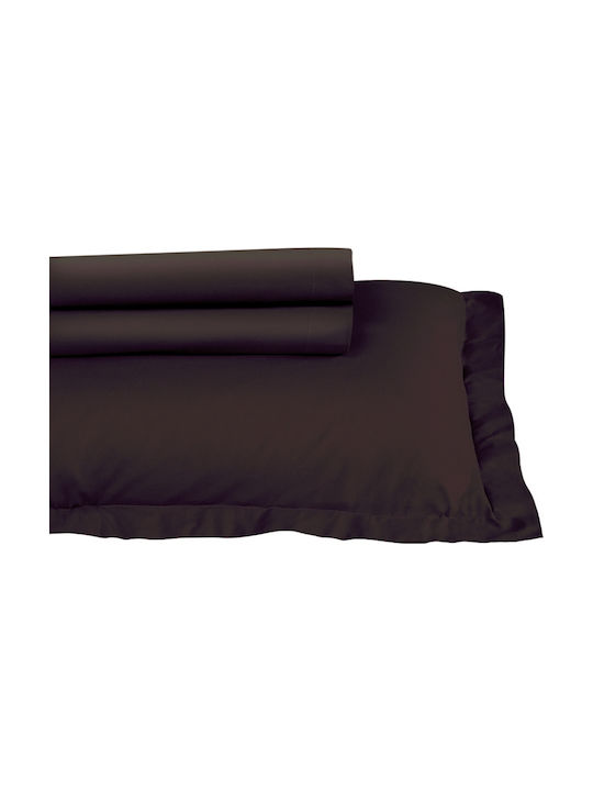 Das Home Casual 952 Σετ Μαξιλαροθήκες Oxford Καφέ 50x70εκ.