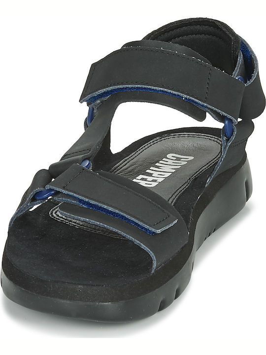 Oruga Leder Herrensandalen in Schwarz Farbe