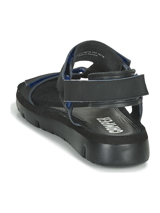 Oruga Leder Herrensandalen in Schwarz Farbe