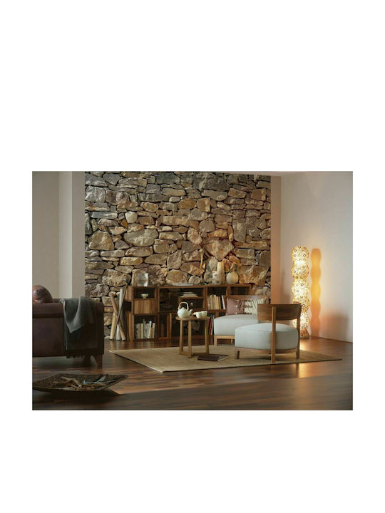 Ταπετσαρία Τοίχου Stone Wall Μ368xΠ254cm Καφέ