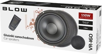 Blow Car Speaker Set VR-160 Separate 6.5" with 150W RMS (2 Way)