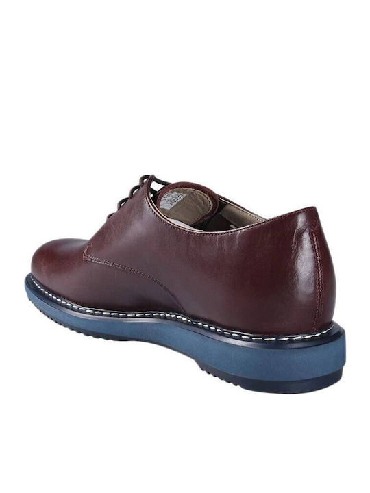 Kenley Walk Leder Herren Freizeitschuhe Burgundisch
