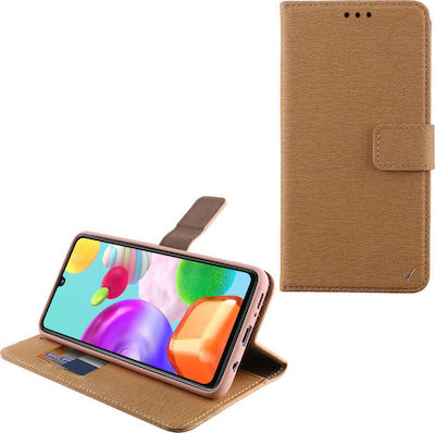 Volte-Tel Allure Magnet Synthetic Leather Wallet Gold (Galaxy A41)