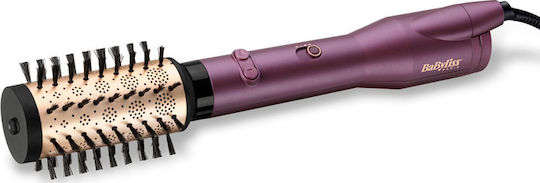 Babyliss Big Hair Dual Ceramic Electric Brush with Air & Rotating Head for Straightening and Curls 650W