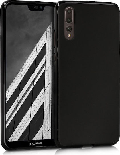 Umschlag Rückseite Silikon 0.3mm Schwarz (Huawei P30)