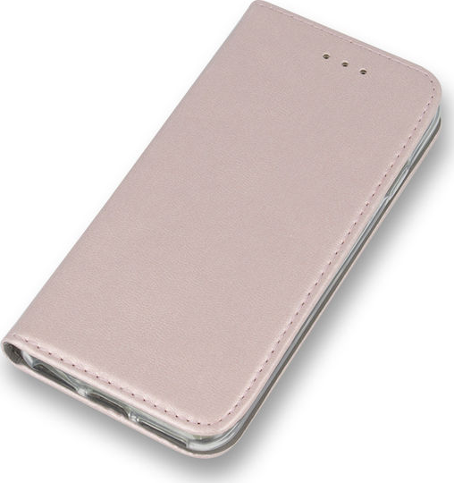 Smart Magnetic Buchen Sie Synthetisches Leder Rose Gold (Redmi 8)